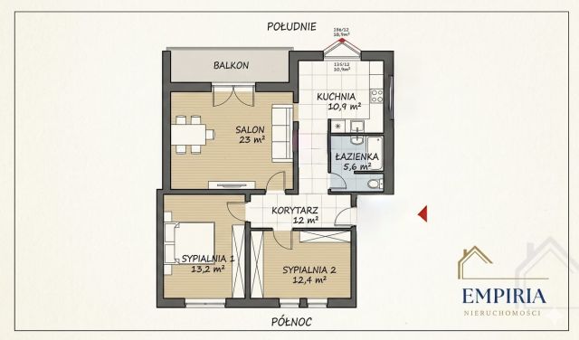 Mieszkanie 3-pokojowe Murowana Goślina, ul. Nowy Rynek. Zdjęcie 17