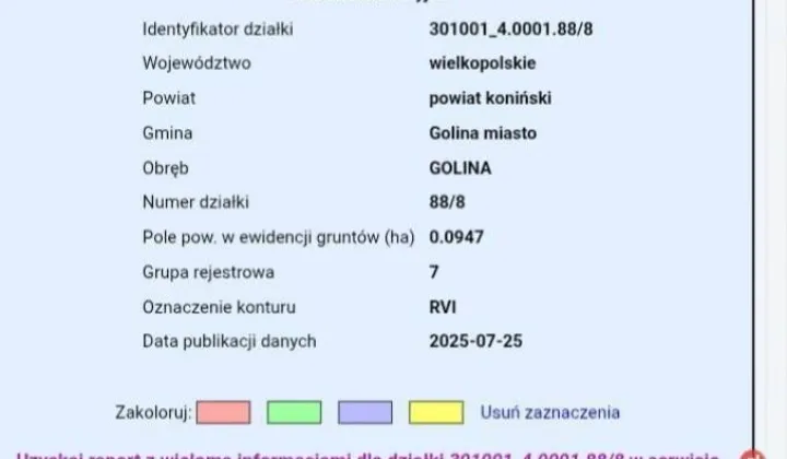 Działka budowlana Golina, ul. Cmentarna