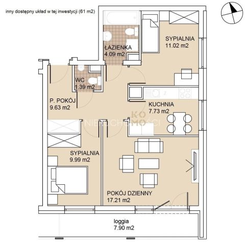 Mieszkanie 3-pokojowe Wrocław Psie Pole. Zdjęcie 15