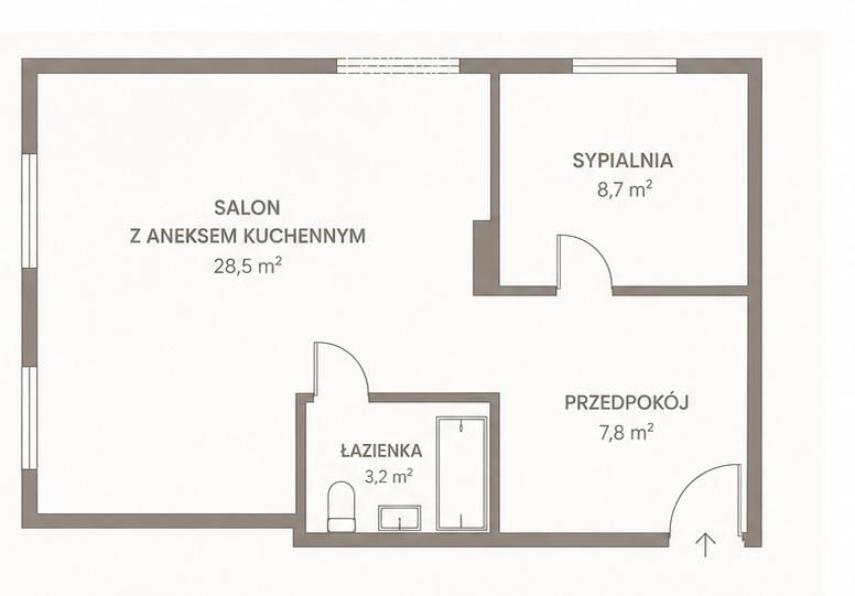 Mieszkanie 2-pokojowe Warszawa Wola, ul. Dzielna. Zdjęcie 11
