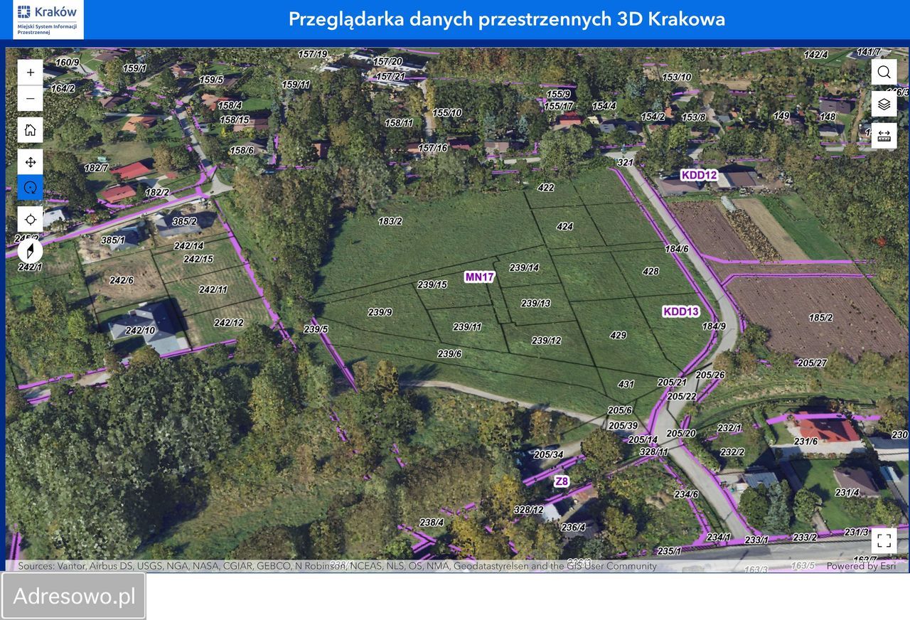 Działka budowlana Kraków Podgórze, ul. Herbaciana. Zdjęcie 2