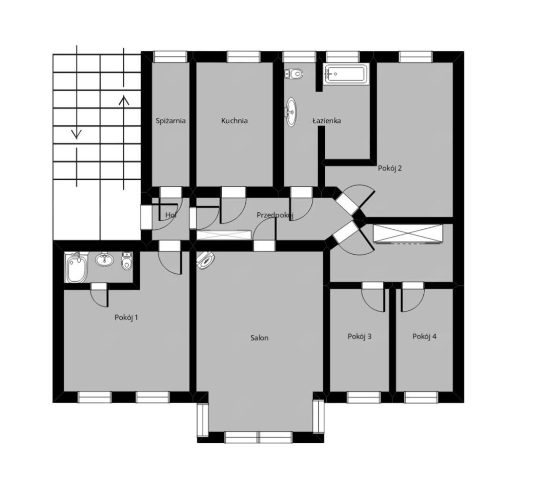 Mieszkanie 4-pokojowe Świnoujście Centrum, ul. Mieczysława Niedziałkowskiego. Zdjęcie 26