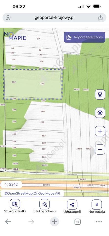 Działka leśna Chojeczno-Sybilaki. Zdjęcie 2