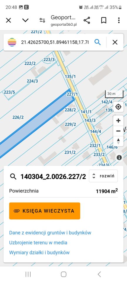 Działka inwestycyjna Wola Władysławowska. Zdjęcie 4
