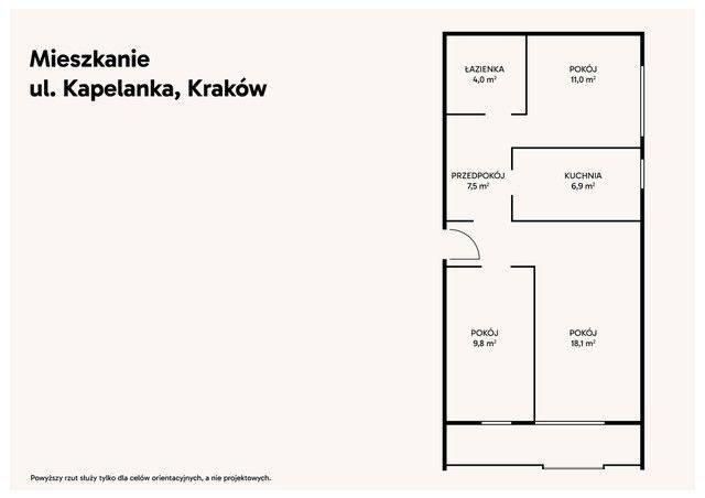 Mieszkanie 3-pokojowe Kraków Ludwinów, ul. Kapelanka. Zdjęcie 11