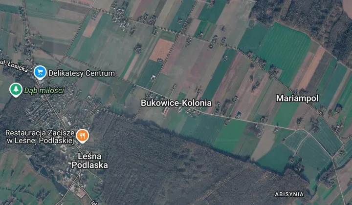 Działka budowlana Bukowice-Kolonia, ul. Bialska