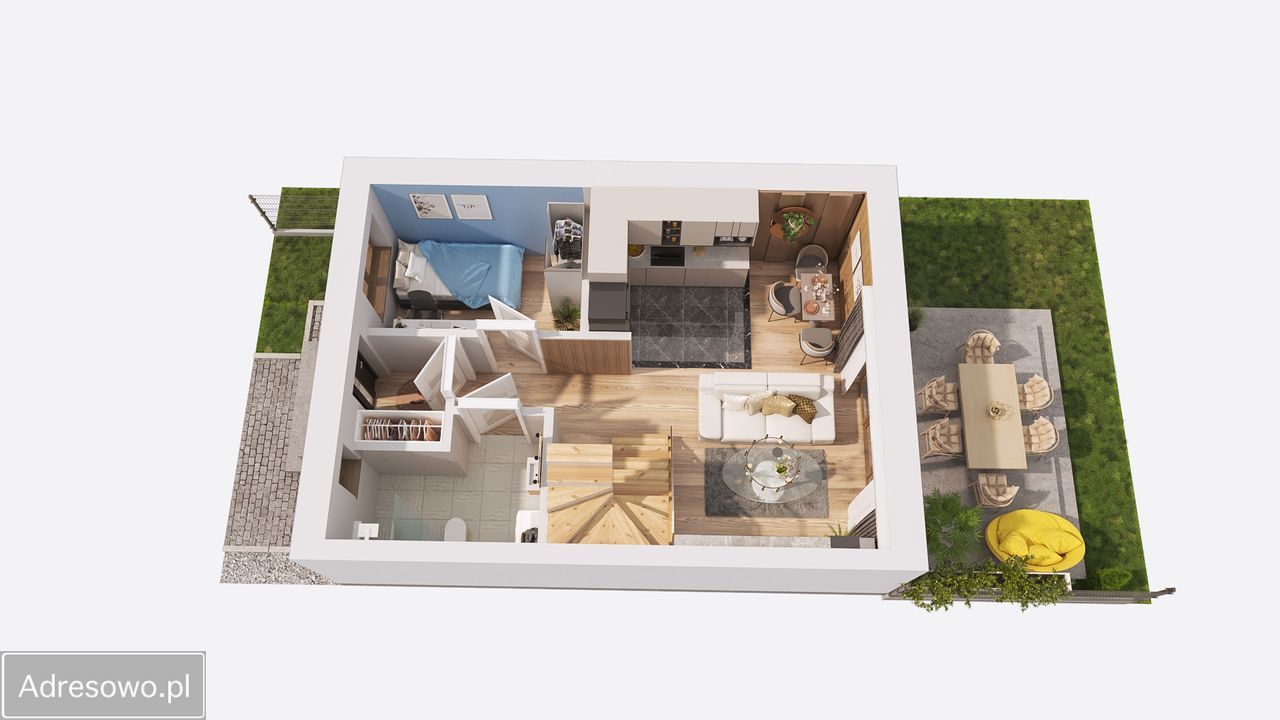 bliźniak, 3 pokoje Ligotka, ul. Spokojna. Zdjęcie 18