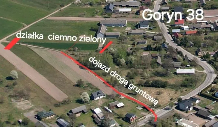 Działka budowlana Goryń, 38