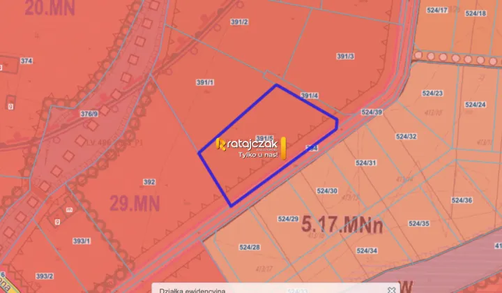 Działka budowlana Drewnica, ul. Zielona