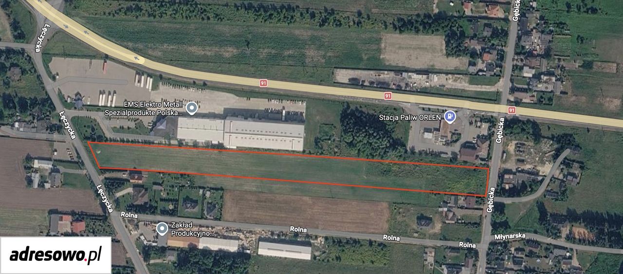 Działka budowlana Ozorków, ul. Łęczycka. Zdjęcie 3