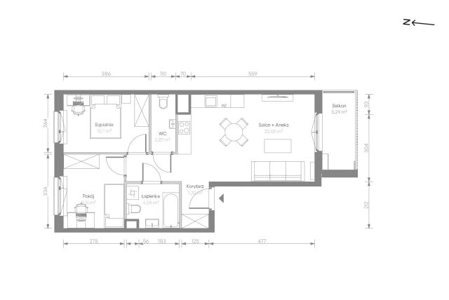 Mieszkanie 3-pokojowe Warszawa Chrzanów, ul. Szeligowska. Zdjęcie 7
