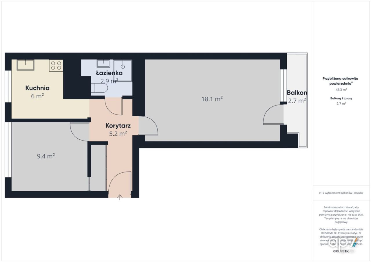 Mieszkanie 2-pokojowe Kraków Podgórze. Zdjęcie 21