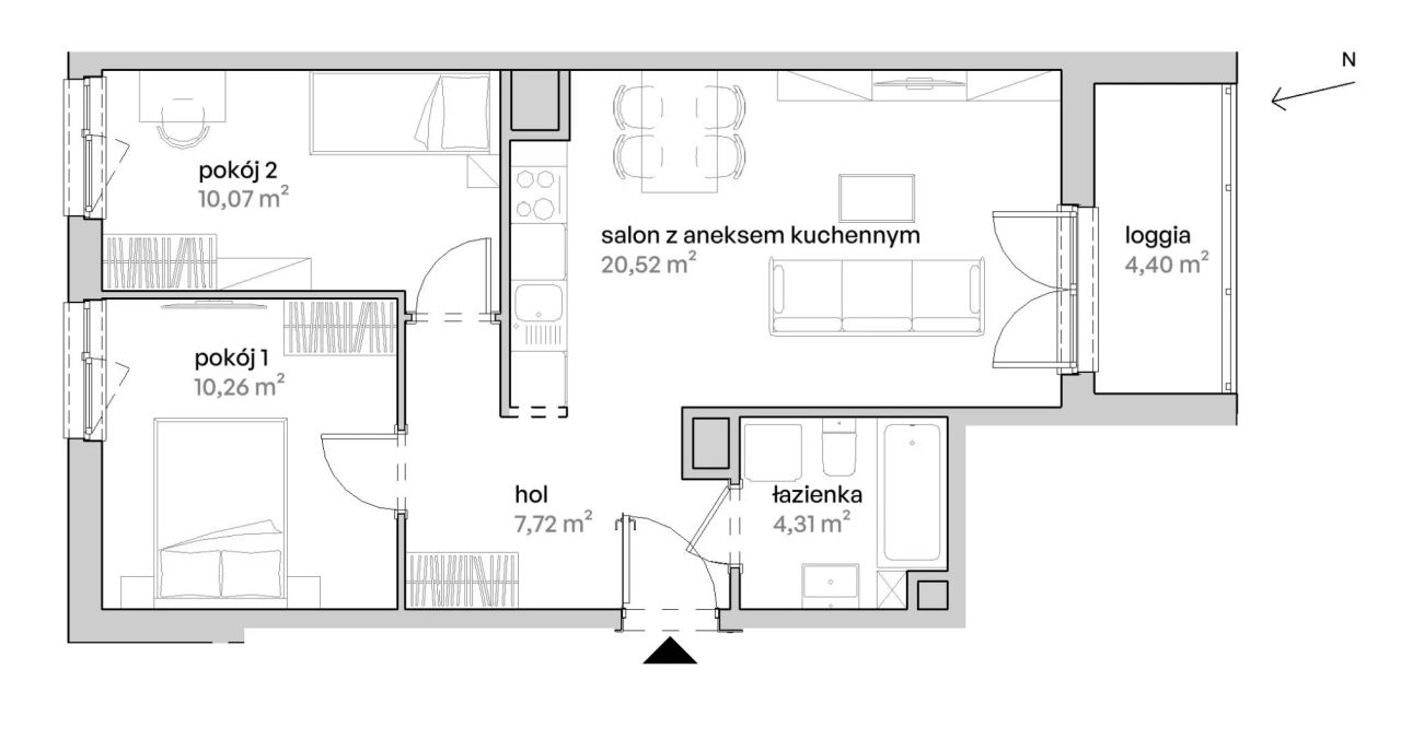 Mieszkanie 3-pokojowe Poznań Starołęka, ul. Unii Lubelskiej. Zdjęcie 7