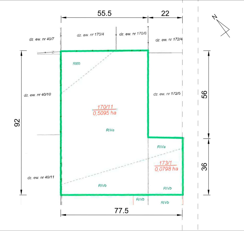 Działka budowlana Wyględy, ul. Majowa. Zdjęcie 3