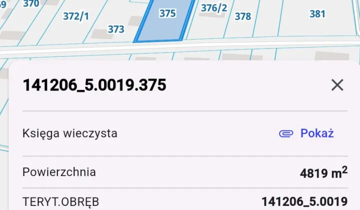 Działka budowlana Mlęcin
