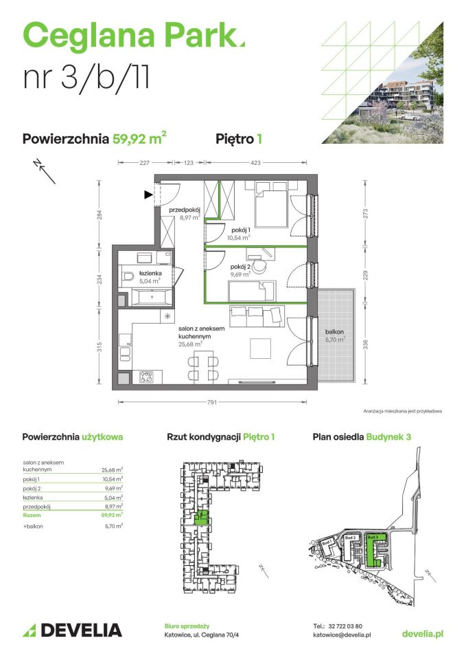 Mieszkanie 3-pokojowe Katowice Brynów, ul. Ceglana. Zdjęcie 7