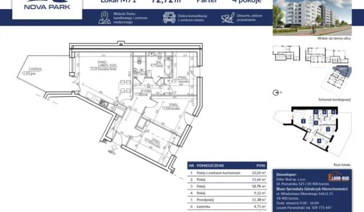 Mieszkanie 4-pokojowe Łomża, ul. Akademicka