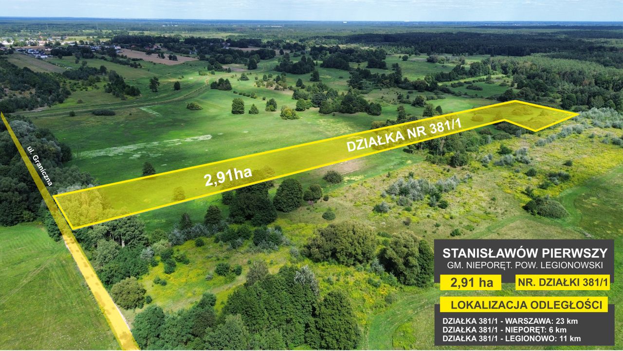 Działka rolna Stanisławów Pierwszy, ul. Graniczna. Zdjęcie 5