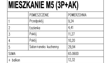 Mieszkanie 3-pokojowe Łęczna, ul. Chełmska