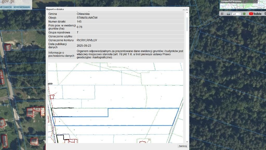 Działka rolna Stanisławów. Zdjęcie 3