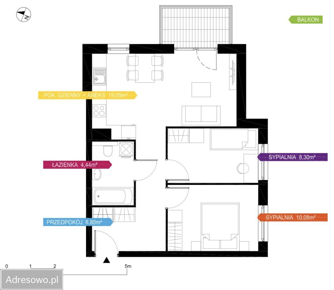 Mieszkanie 3-pokojowe Gdańsk Orunia Górna, ul. Niepołomicka. Zdjęcie 16