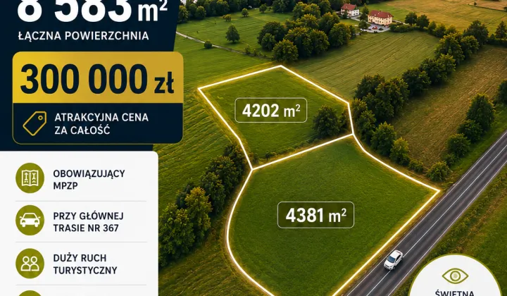 Działka inwestycyjna Kowary, ul. Widokowa