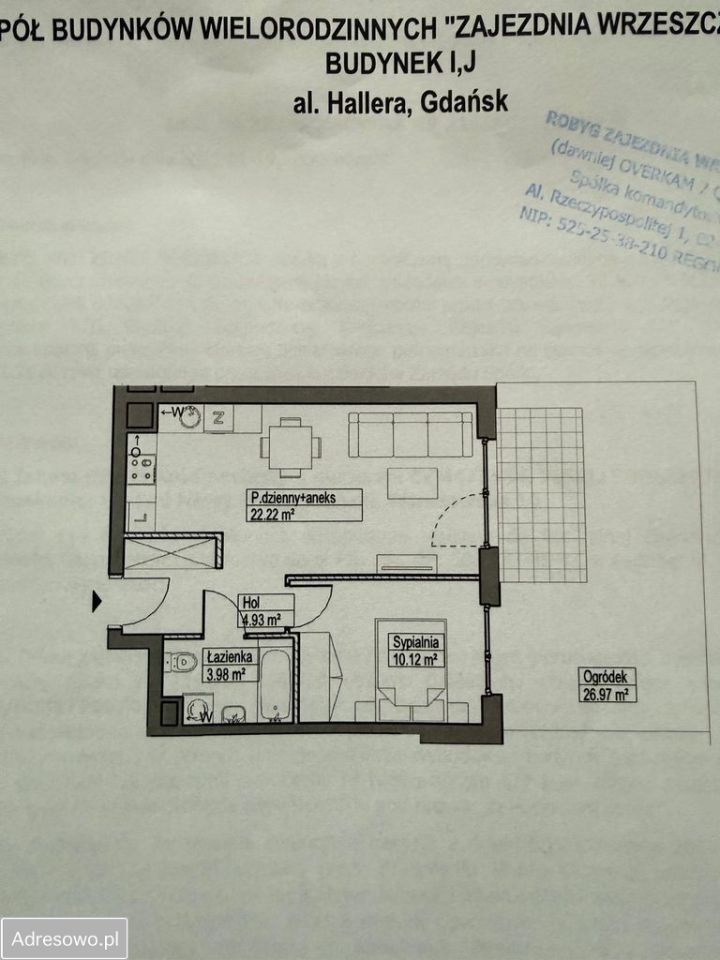 Mieszkanie 2-pokojowe Gdańsk Wrzeszcz, ul. Bolesława Chrobrego. Zdjęcie 13