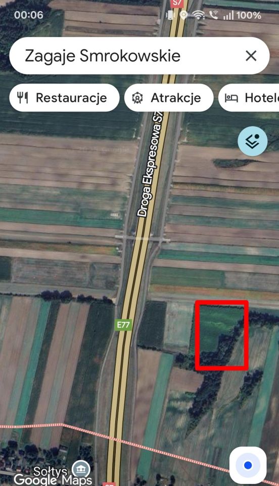 Działka inwestycyjna Smroków