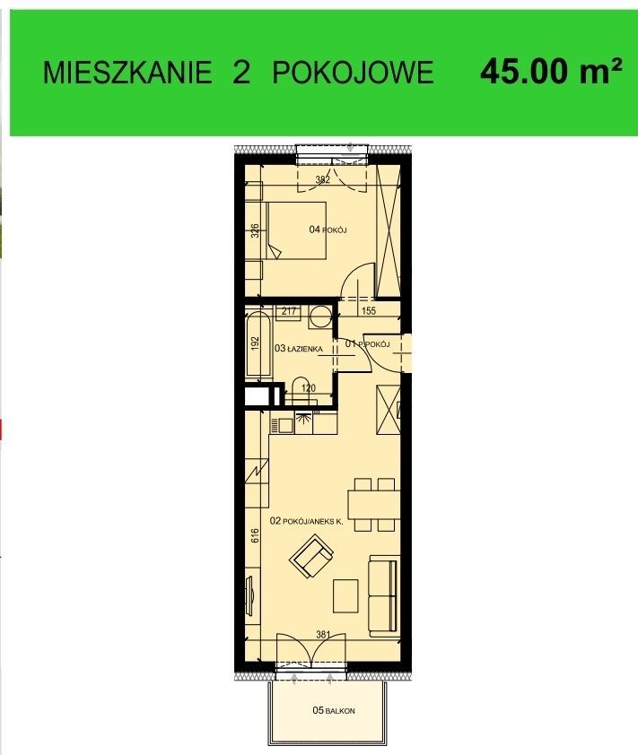 Mieszkanie 2-pokojowe Rzeszów Drabinianka, ul. Graniczna. Zdjęcie 2