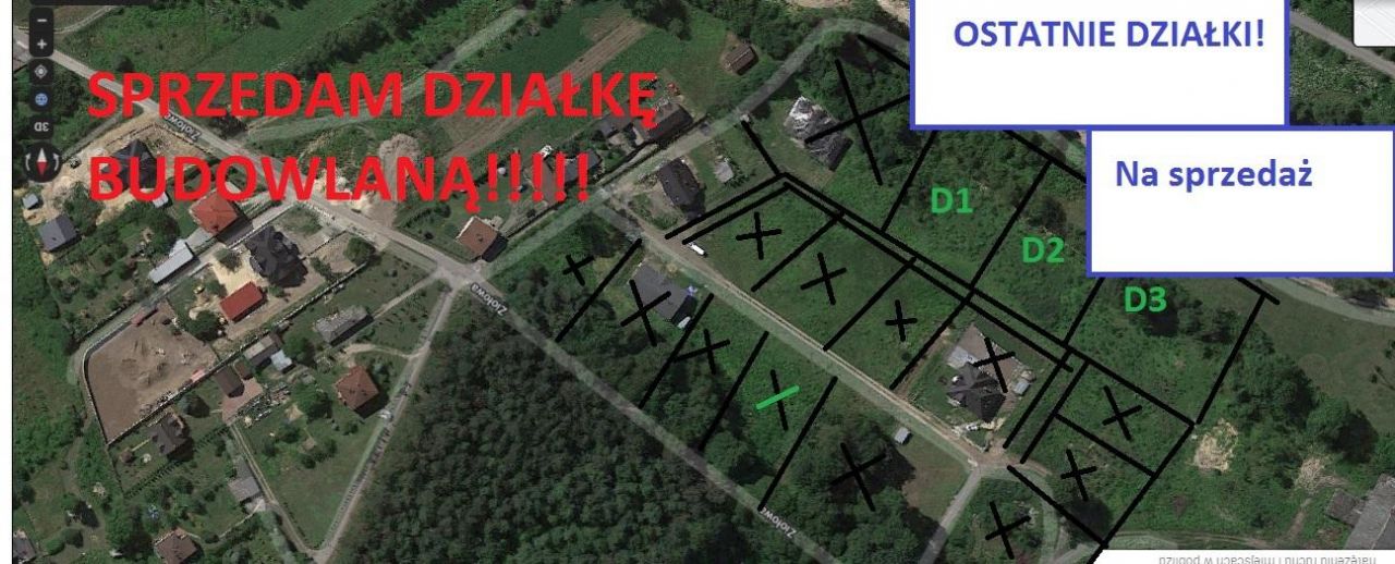 Działka budowlana Dąbrowa Górnicza Okradzionów, ul. Ziołowa