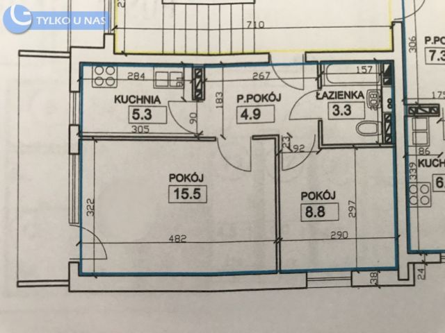 Mieszkanie 2-pokojowe Kraków, ul. Kazimierza Wielkiego. Zdjęcie 15