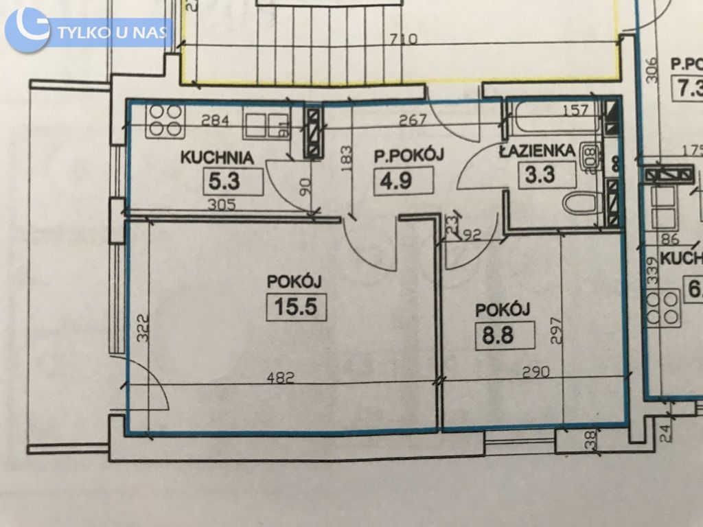 Mieszkanie 2-pokojowe Kraków, ul. Kazimierza Wielkiego. Zdjęcie 15