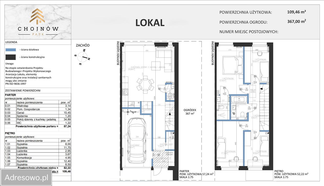 dom szeregowy, 5 pokoi Krępa. Zdjęcie 5