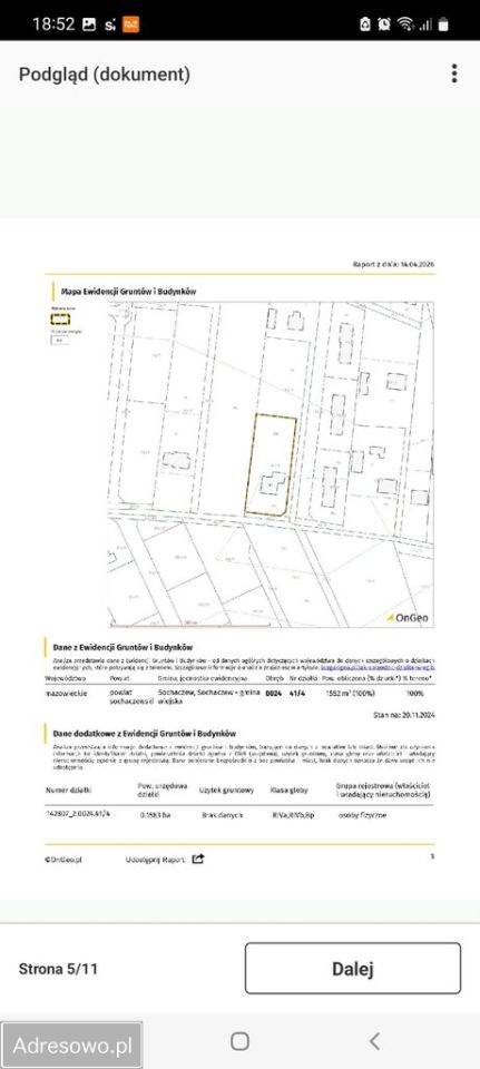 Działka budowlana Nowe Mostki. Zdjęcie 4