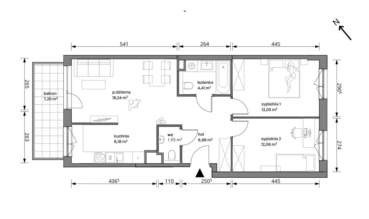 Mieszkanie 3-pokojowe Warszawa Włochy, ul. Trzcinowa. Zdjęcie 7