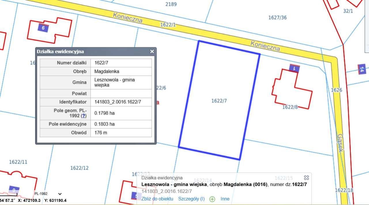 Działka budowlana Magdalenka, ul. Konieczna. Zdjęcie 4