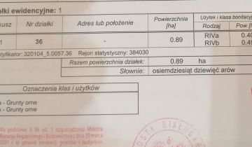 Działka rolna Osówko