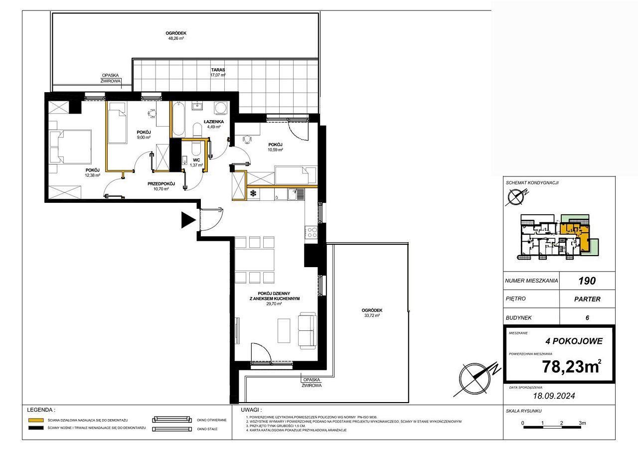 Mieszkanie 4-pokojowe Zamienie. Zdjęcie 4