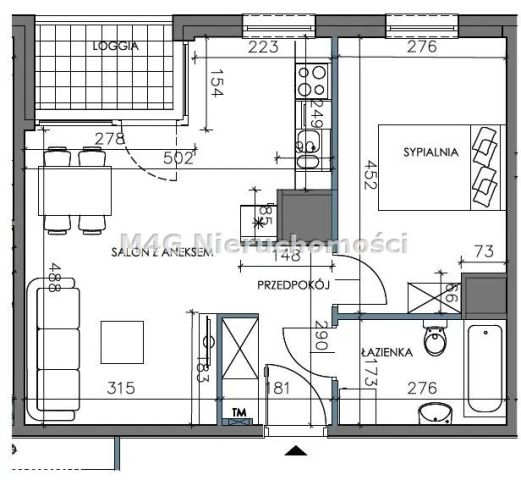 Mieszkanie 2-pokojowe Gdańsk Letnica. Zdjęcie 3