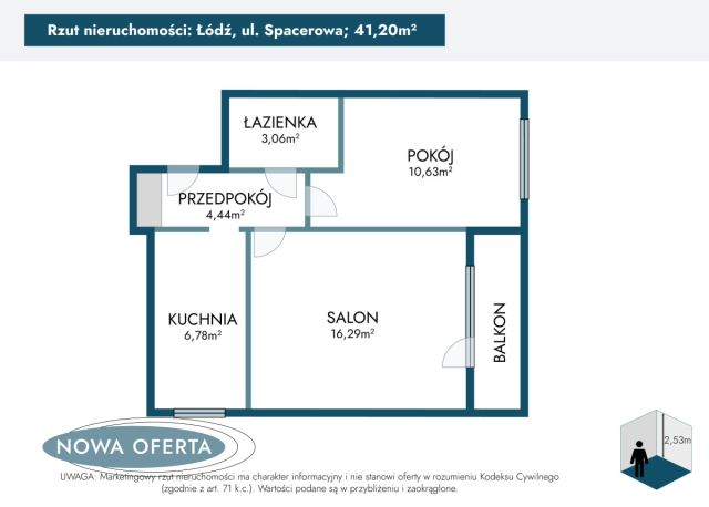 Mieszkanie 2-pokojowe Łódź, ul. Spacerowa. Zdjęcie 18
