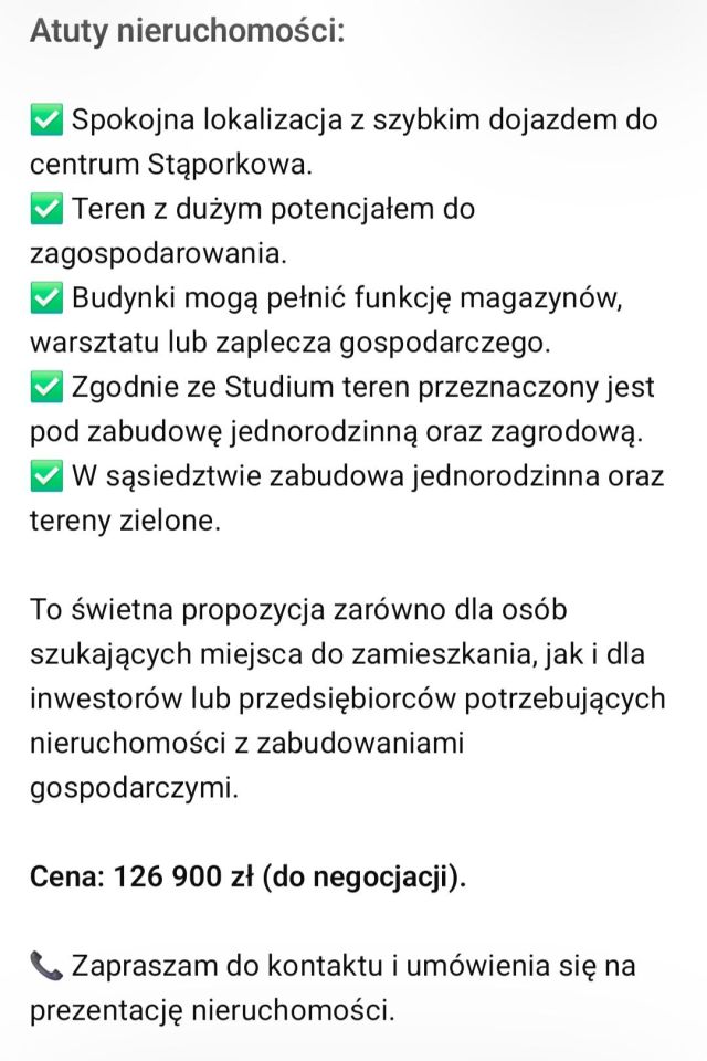 Działka budowlana Stąporków Koprosa, ul. Spacerowa. Zdjęcie 2