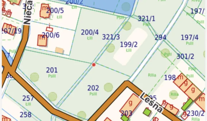 Działka inna Kuraszków, ul. Leśna