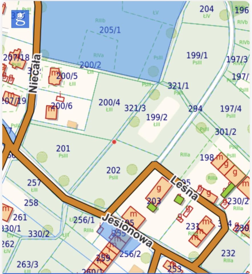 Działka inna Kuraszków, ul. Leśna