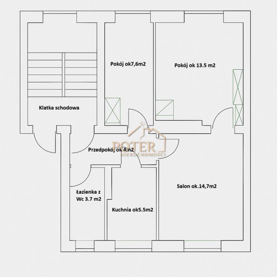 Mieszkanie 3-pokojowe Wrocław Fabryczna, ul. Wróbla. Zdjęcie 21