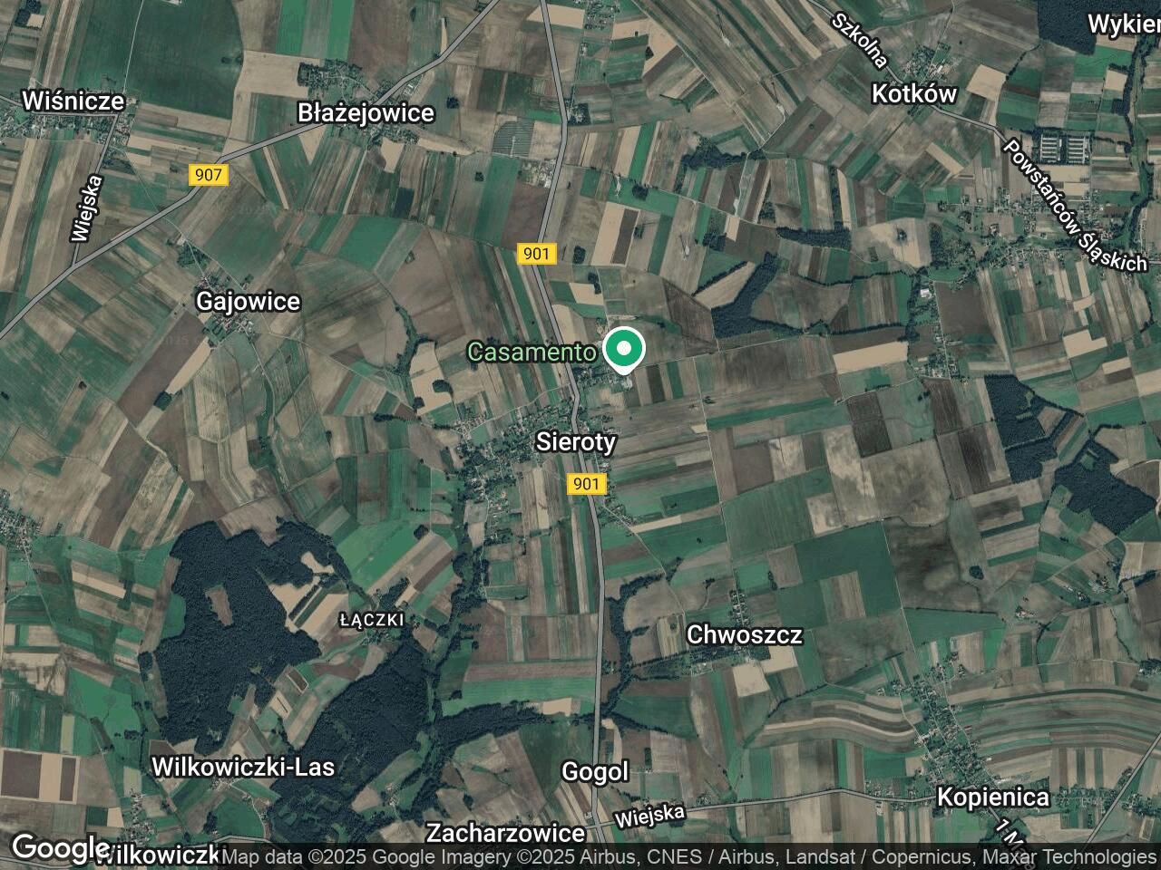 Działka budowlana Sieroty, ul. Kasztanowa