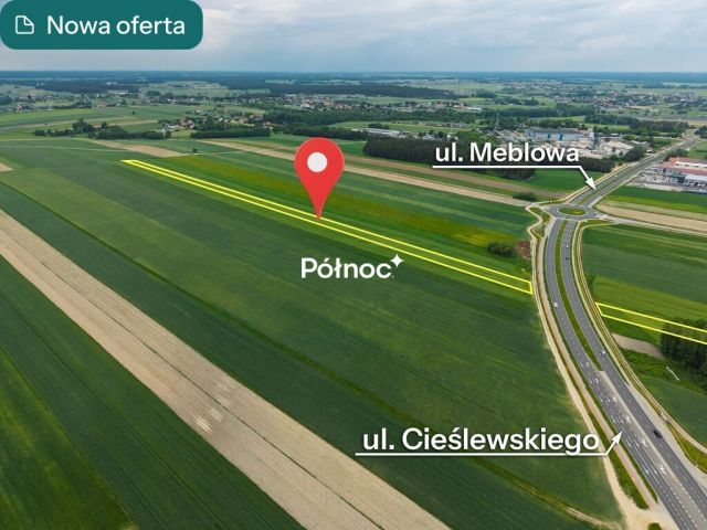 Działka inwestycyjna Łomża, ul. mjr. Stanisława Cieślewskiego. Zdjęcie 1