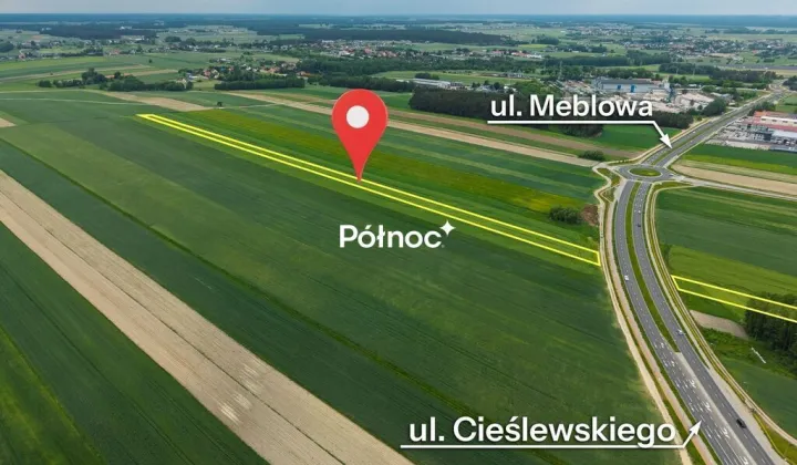 Działka inwestycyjna Łomża, ul. mjr. Stanisława Cieślewskiego