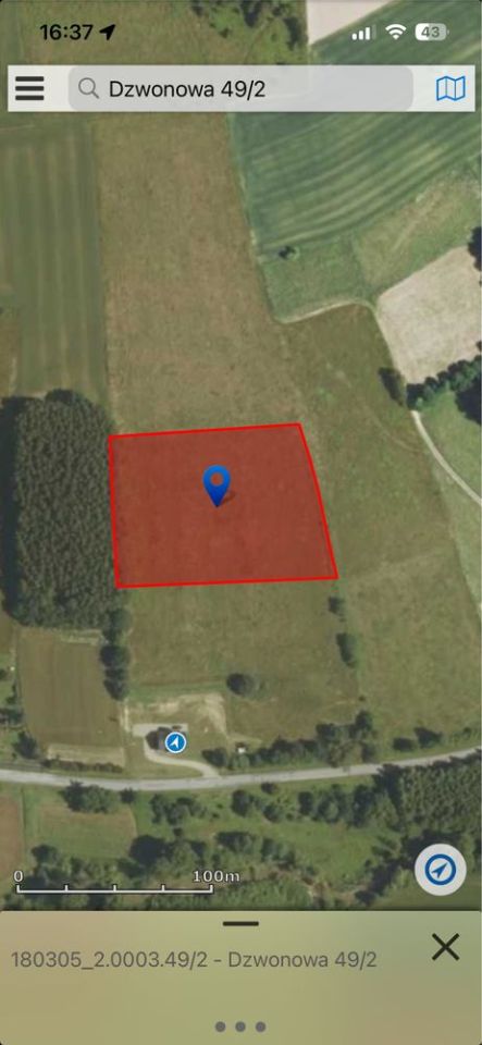 Działka rolno-budowlana Dzwonowa. Zdjęcie 3