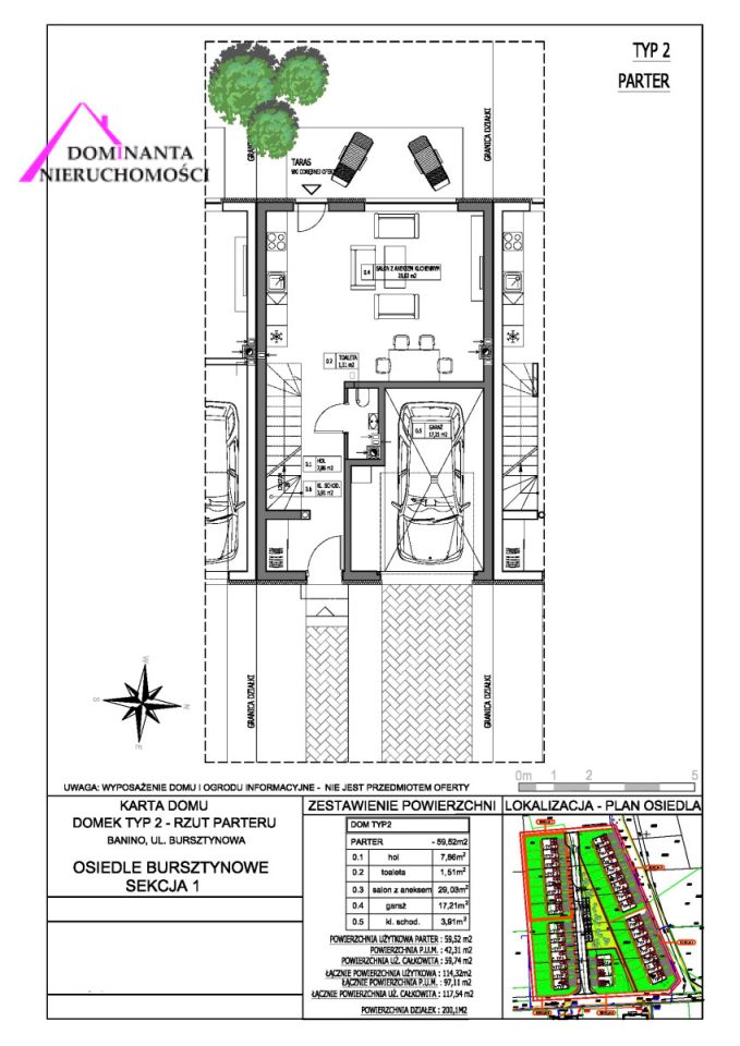 dom szeregowy, 4 pokoje Banino, ul. Bursztynowa. Zdjęcie 8