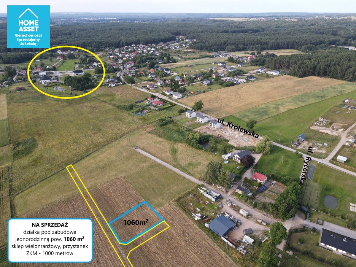 Działka budowlana Robakowo, ul. Rycerska. Zdjęcie 3